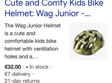 Wag junior bike helmet