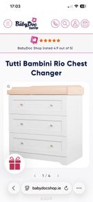 Baby changing table and drawers