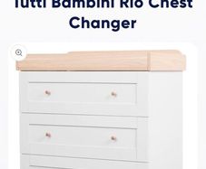 Baby changing table and drawers