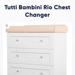 Baby changing table and drawers