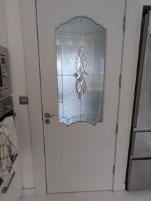 White pre finished doors
