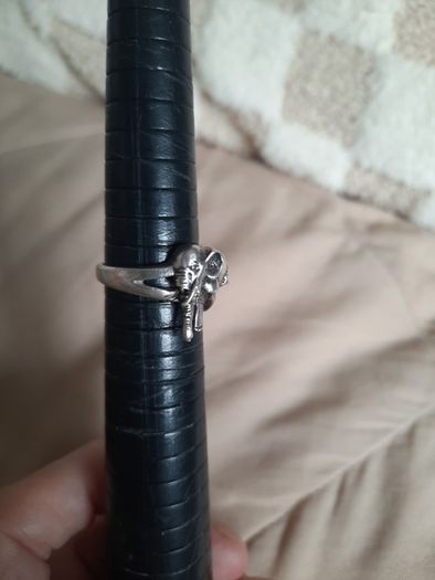 unique vintage sterling silver elephant ring