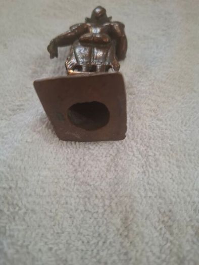 Vintage Miniature Bronze Statue