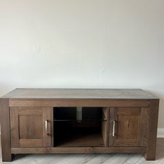 Solid wood tv cabinet