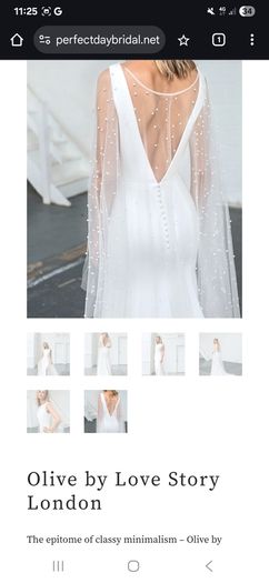 Love Story Bride - Olive Wedding Dress Cape