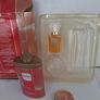 Vintage new rare compact Coty gift set and  new perfume and talc Image 7