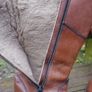 Mens brown genuine leather Swiss made high boots Image 6