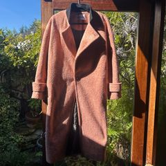 Silvan Heach oversized pink coat uk0