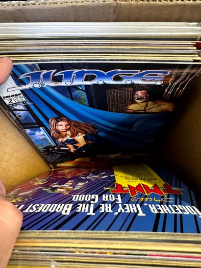 Image & Top Cow Long Comic Box w 320 comics for Sale