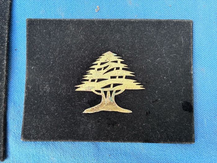 Pair of vintage velvet wall plaques