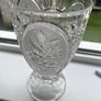 Vintage Kristal Zajecar Crystal Frosted Elegant Vase Image 9