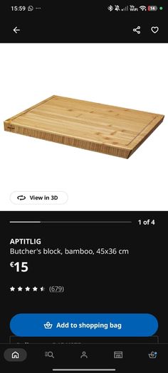 Butcher's block, Chopping board