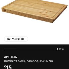 Butcher's block, Chopping board