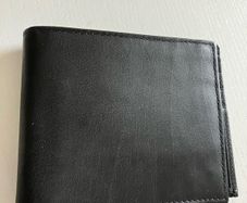New Teenakeenly leather Mens black wallet