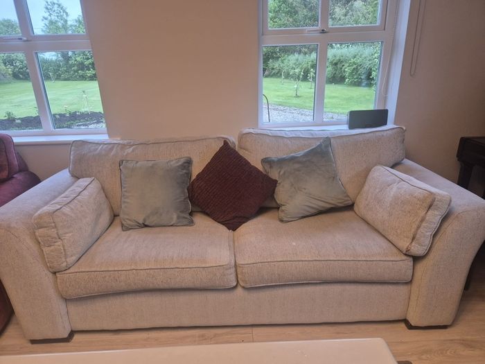 3 seater couch and two arm chairs