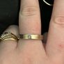 Silver ring with small stone Image 2