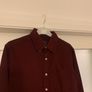 American Eagle Mens Burgundy Shirt Image 8