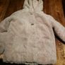 Cosy Pink girls coat with ears on hood size 5-6 Image 5