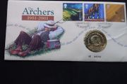 Great Britain Stamps : The Archers - 50th Anniversary Commemorative Medallion Cover  - 2001