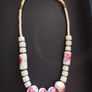 Vintage Necklace Ceramic Beads Image 2