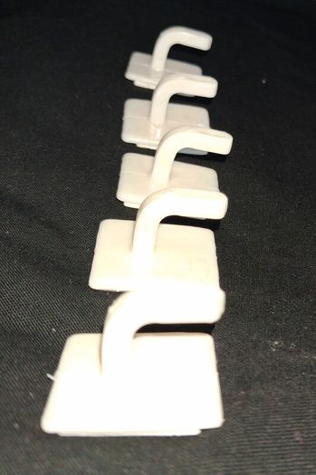 x5 Bundle - Brand New Self Adhesive Multi-Purpose Wall Mounted Hooks - RRP - 3.19