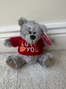 Mini Teddy Bear Love You Koochie Valentine approx. 14 cm. Please see photos