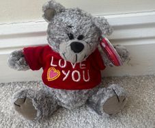 Mini Teddy Bear Love You Koochie Valentine approx. 14 cm. Please see photos