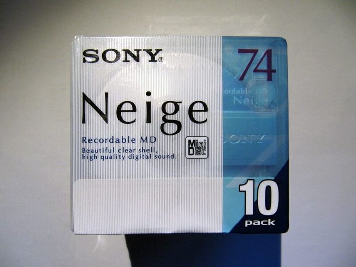 [New] Sony Neige 74 MiniDisc blanks - Pack of 10