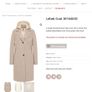 German brand Barbara Lebek - WOOL Coat - Taupe Cream - DE 38 UK 12 - BNWT RRP 230 Image 6
