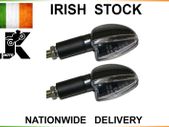 Long Stem Bulb Motorcycle Indicators - Carbon/clear Lens