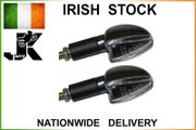 Long Stem Bulb Motorcycle Indicators - Carbon/clear Lens