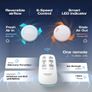4 Inch Reversible Bathroom Extractor Fan, 6 Speeds, Remote Control, Status Indicator, Smart Memory, IPX4, Silent Ventilation Fan Image 2