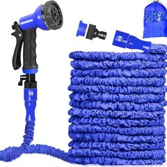 FREE EXPRESS SHIPPING 100FT Expandable Garden Hose Pipe,Expanding Hose Pipe with 8 Function Spray Gun,3 Times Magic Hose Pipe