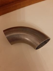 38mm stainless 90 degree bend