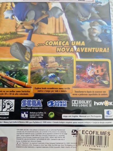 Sonic Unleashead PlayStation2 Ps2 Games Original