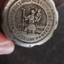 Vintage Saint Christopher Bicycle Bell Works in used condition, Reads: Sancte Christophore Iter Nostrum Protege ,For protection on your journey ,sold as seen ,collectors item, buyer collects or pays postage thank you. Image 3