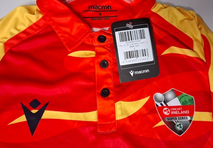 Cricket Ireland (Brand New with Tags) Macron Super Series Cricket Jersey (Adult Small) FREE POST