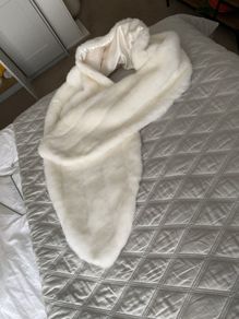 Wedding FAUX FUR Ivory Wrap