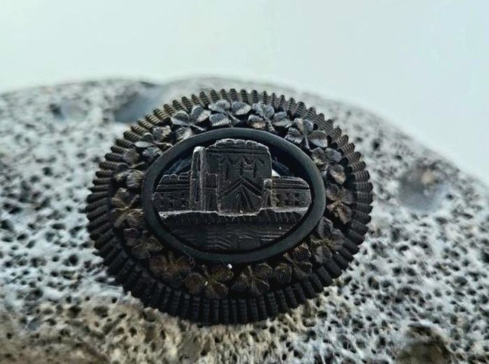 19th Century Irish Bog Oak Brooch