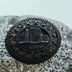 19th Century Irish Bog Oak Brooch