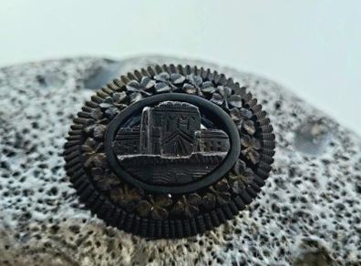 19th Century Irish Bog Oak Brooch