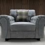 Verona Grey Fabric Fullback Cushions Sofa Image 7