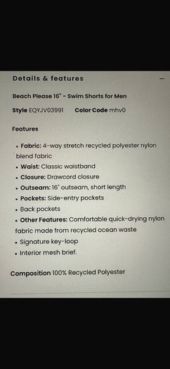 Quiksilver swim shorts