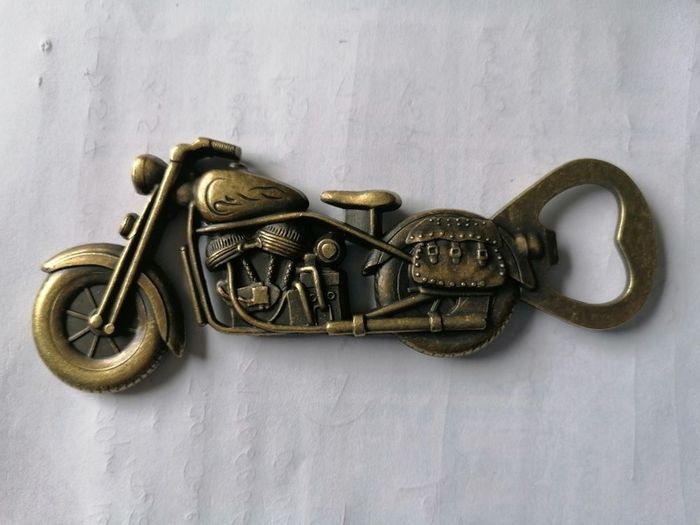 Motorbike bottle opener