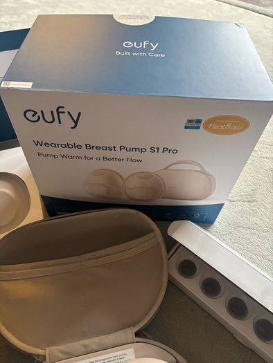 Eufy Breast pump (s1 pro) with charging case & heating technology
