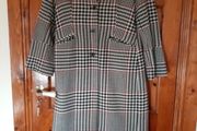 Ladies Winter Check coat Size 16 Oasis