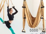 main image for ad EU UK Innovative Yoga Aerial Yoga Swing in Quick installation Complete Aerial Yoga Hammock Set Carabiner Hook with Smooth Edges