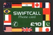 Ireland IR10 Swiftcall Flags Phonecard used