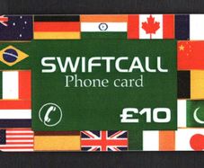 Ireland IR10 Swiftcall Flags Phonecard used