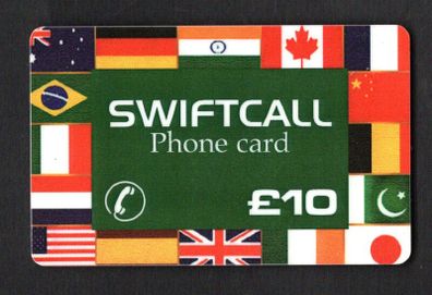 Ireland IR10 Swiftcall Flags Phonecard used